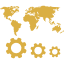world-map-and-gears-symbols world-map-and-gears-symbols